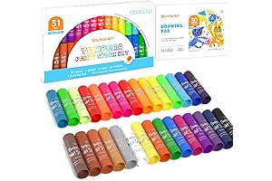 Mod Paint Sticks, Super Quick Drying Tempera Paint Sticks for Kids with 1 Drawing Pad