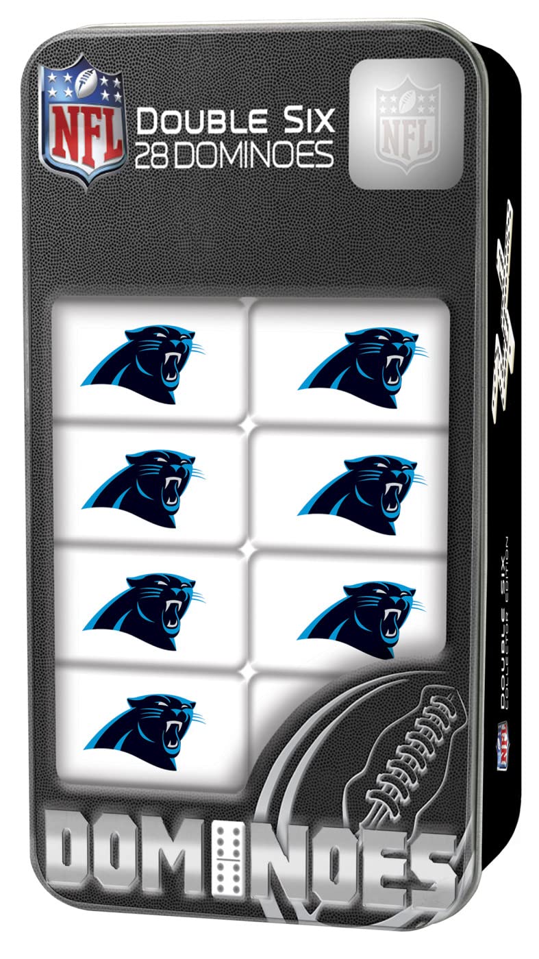 Masterpieces Officially Licensed NFL Detroit Lions 28 Piece Dominoes Game for Adults, For Ages 6+