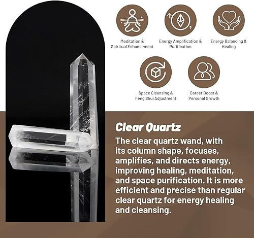 Miniatura 4 de Varita de cristal de apatita azul, 2 varitas de apatita azul de 3.5 a 3.9 pulgadas, cristal curativo de apatita azul y piedras, caja de regalo