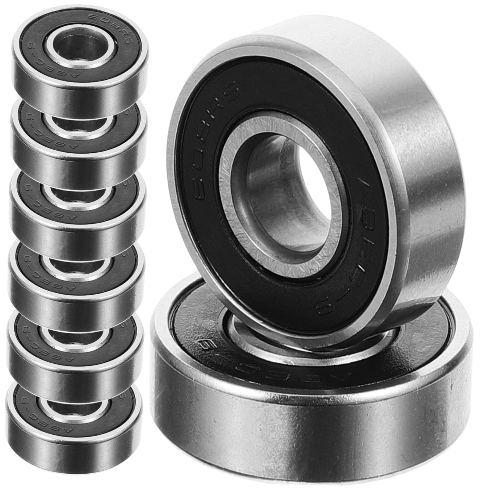 ifundom 8Pcs Skateboard Bearings Durable Sliding Bearings for Scooters Smooth Rotation Fit Mute Protection for Quiet Riding