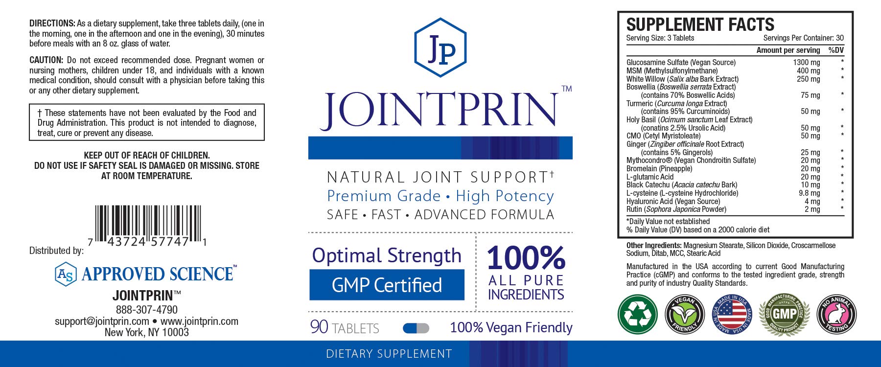 Buy Approved Science Jointprin Relieve Joint Stiffness