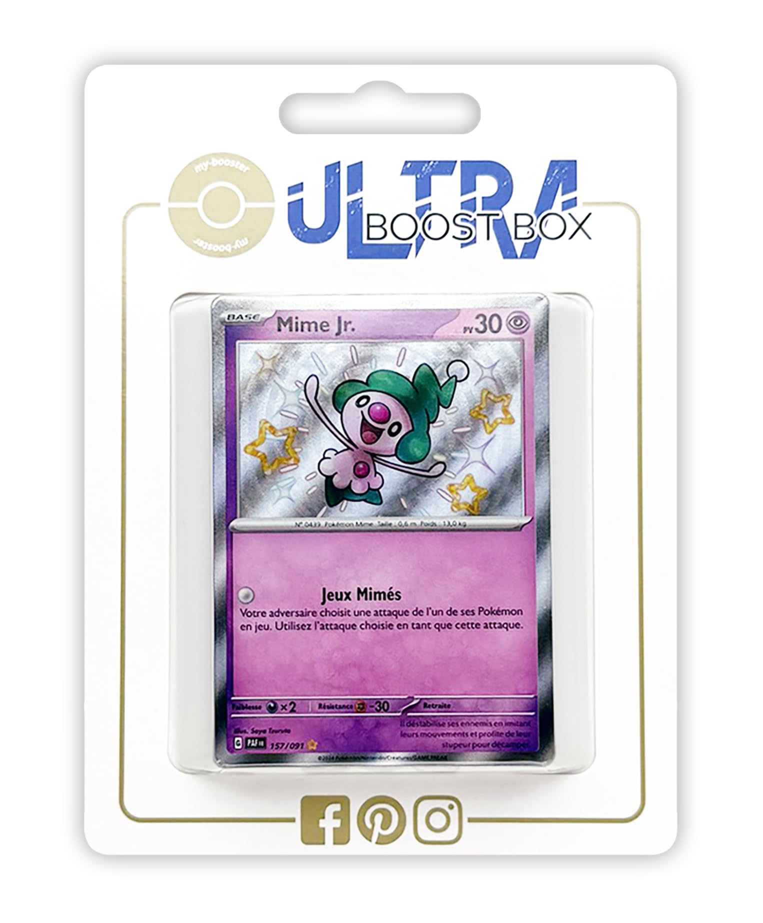 Mime Jr. 157/091 Shiny - Ultraboost X Écarlate et Violet 4.5