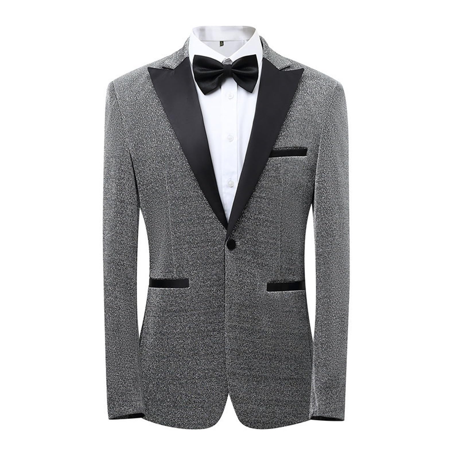 Generisch Bride to Be Männlich Glänzend Slim Fit Jacke Hochzeit Show Kleid Mann