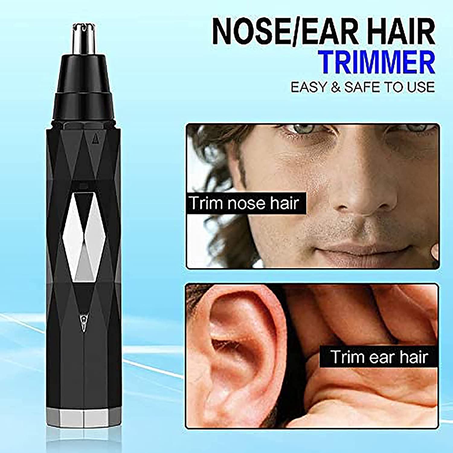 Rifinitore for Naso e Orecchie – Rifinitore Professionale indolore for Uomini e Donne,Trimmer per peli del Naso