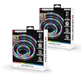 2-Pack Monster 6&period;5 ft RGB Color-Flow Technology Neon-LED Strip&comma; Xtreme Easy DIY Installation