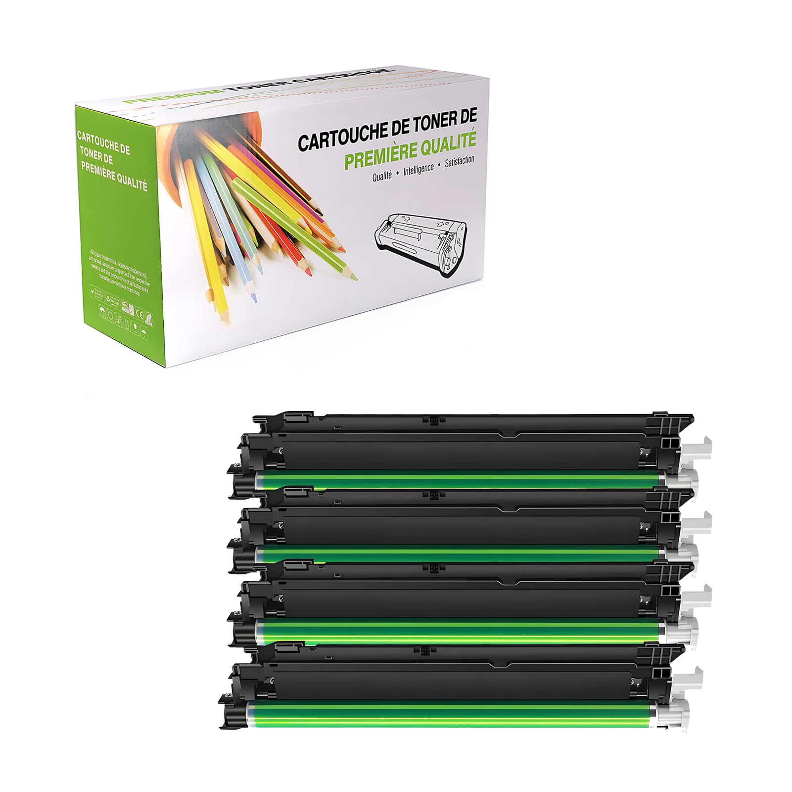 Kompatybilny zamiennik zespołu bębna dla HP 660A W2004A do użytku z HP Color Laser Enterprise M751DN M751N M856DN M856X MFP M776DN M776Z M776ZS drukarką, 4 sztuki,4p