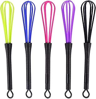 5 PCS Coiffure Fouet En Plastique Whisk Salon De Coiffure Coiffure Coiffure Couleur Des Cheveux Crème Fouet Cuisine Ballon Mélangeur Agitateur Outil