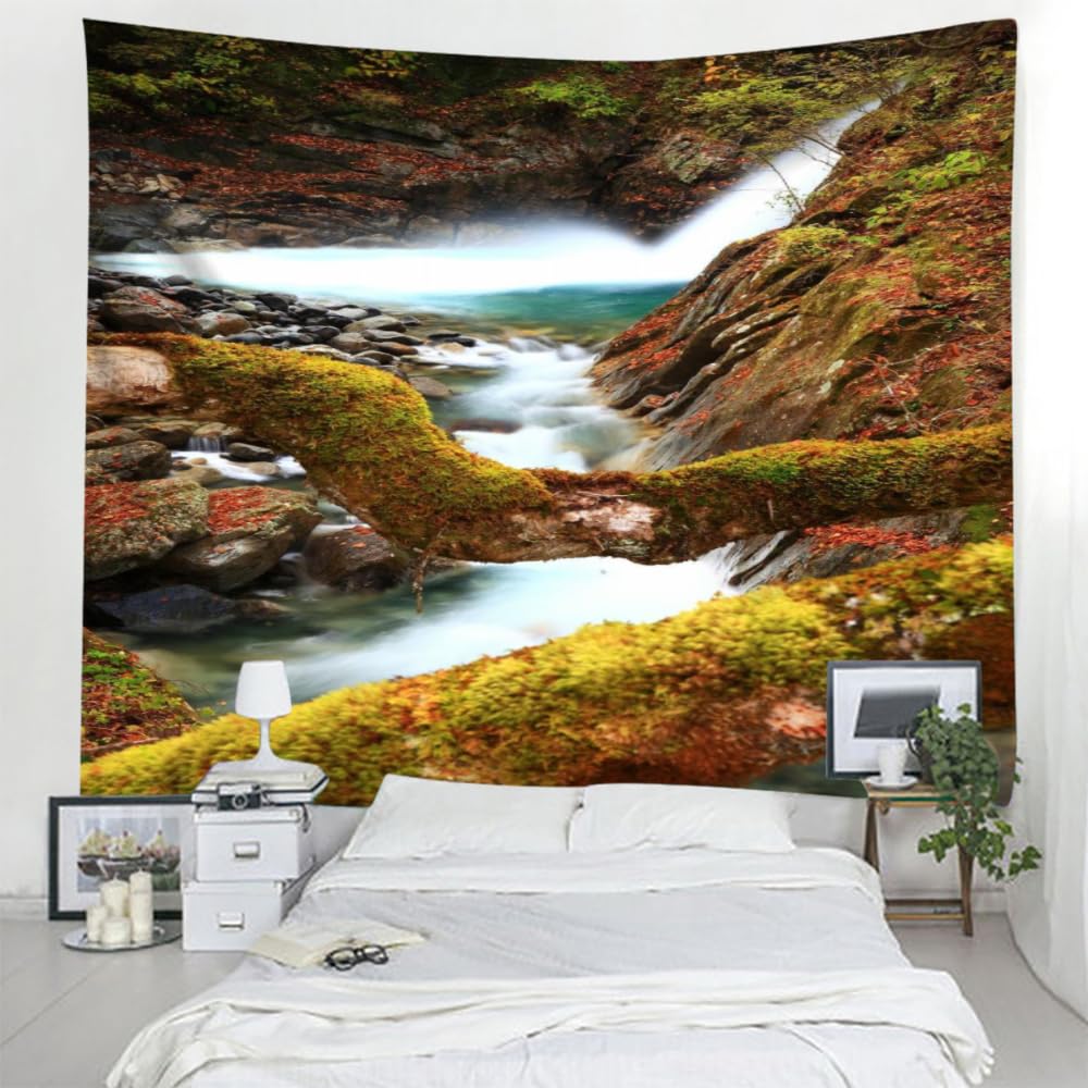 Arazzo Foresta di Bamboo Arazzo da Parete Bambù Verde Stampa 3D Arazzi da Parete 150x130 cm, Decorazioni da Parete per Casa Soggiorno Camera da Letto