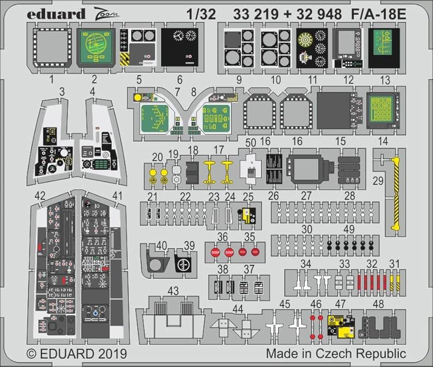 1/32 レベル用F/A-18E/F用エッチングセット(eduard製) 1/32 レベル用F/A-18E/F用エッチングセット(eduard製) - メルカリ