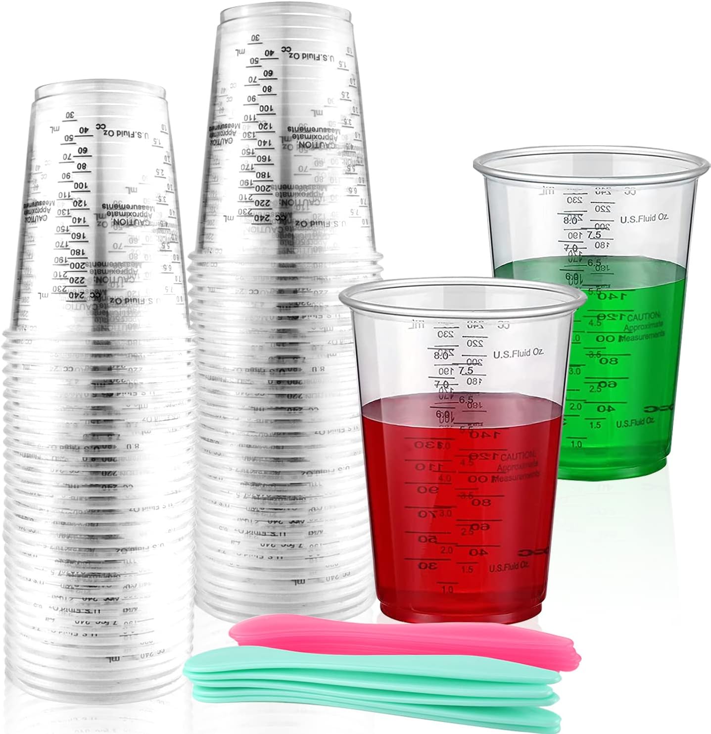 Mixing Cup Measuring Cups Disposable 8 Ounces Epoxy Resin Mixing Cups