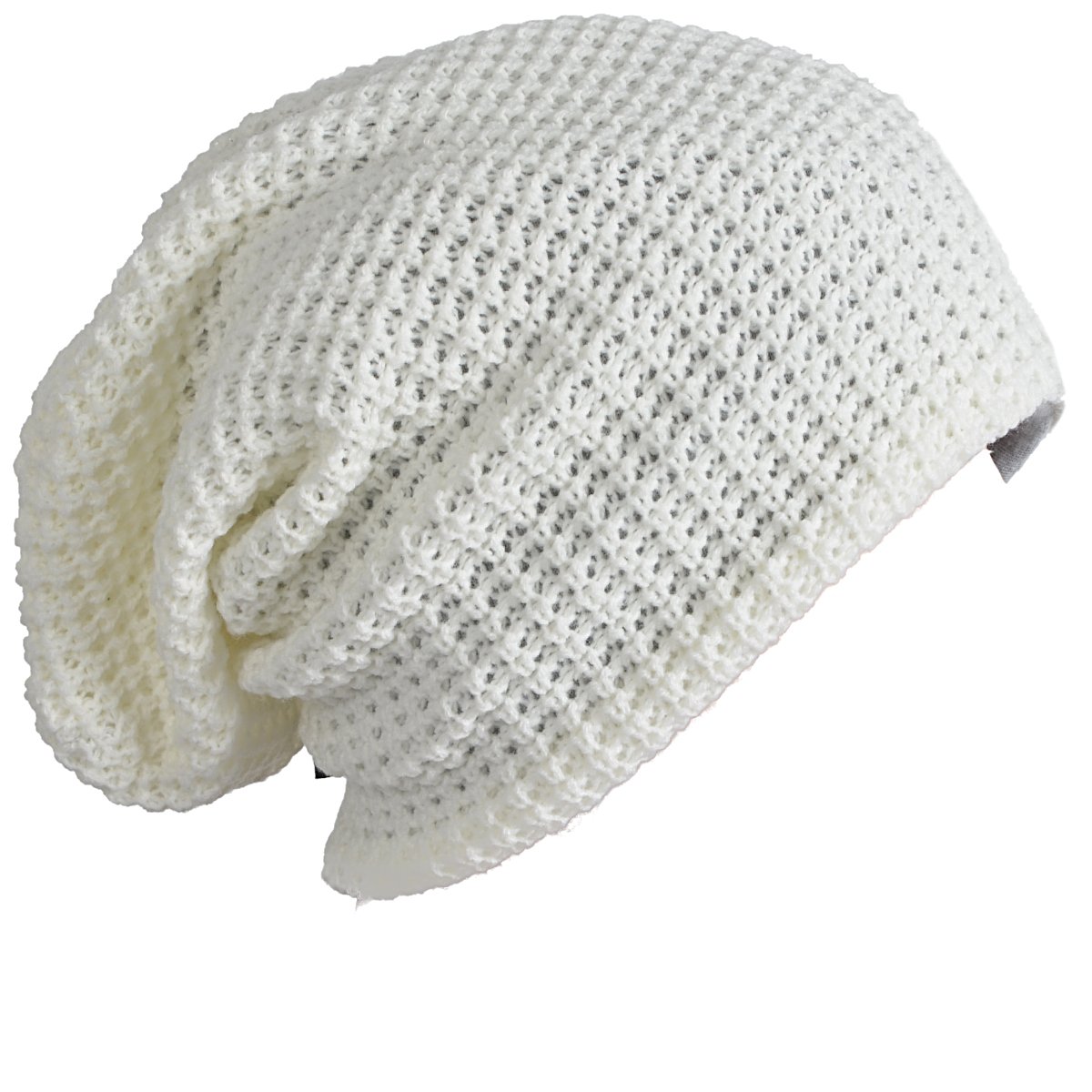 mens slouchy long beanie knit cap