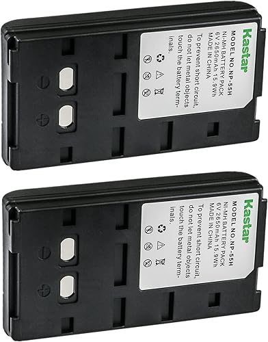Kastar Paquete de 2 baterías de repuesto NP-55H 6.0V 2650mAh Ni-MH para Sony CCD-TRV10 CCD-TRV100 CCD-TRV10E CCD-TRV11 CCD-TRV112 CCD-TRV119 disponible en Yaxa Guatemala