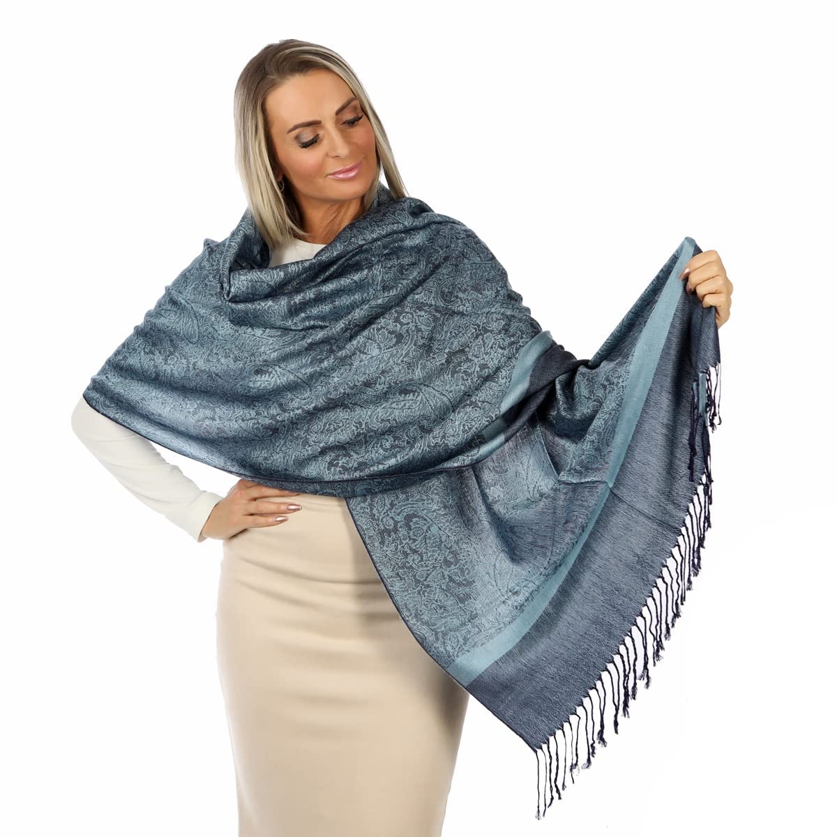 Bufanda pashmina para mujer– bufanda de Cachemira Suave y Ligera– Pashmina para Mujer