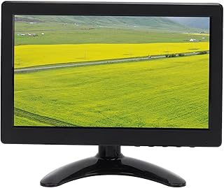 Yctze 9in TFT LCD C Uter Monitor with Multi Input Inte Video Monitors9in C Uter Monitor TFT LCD Monitor DVR Monitor Screen C Uter Monitor Gaming (UK Plug)