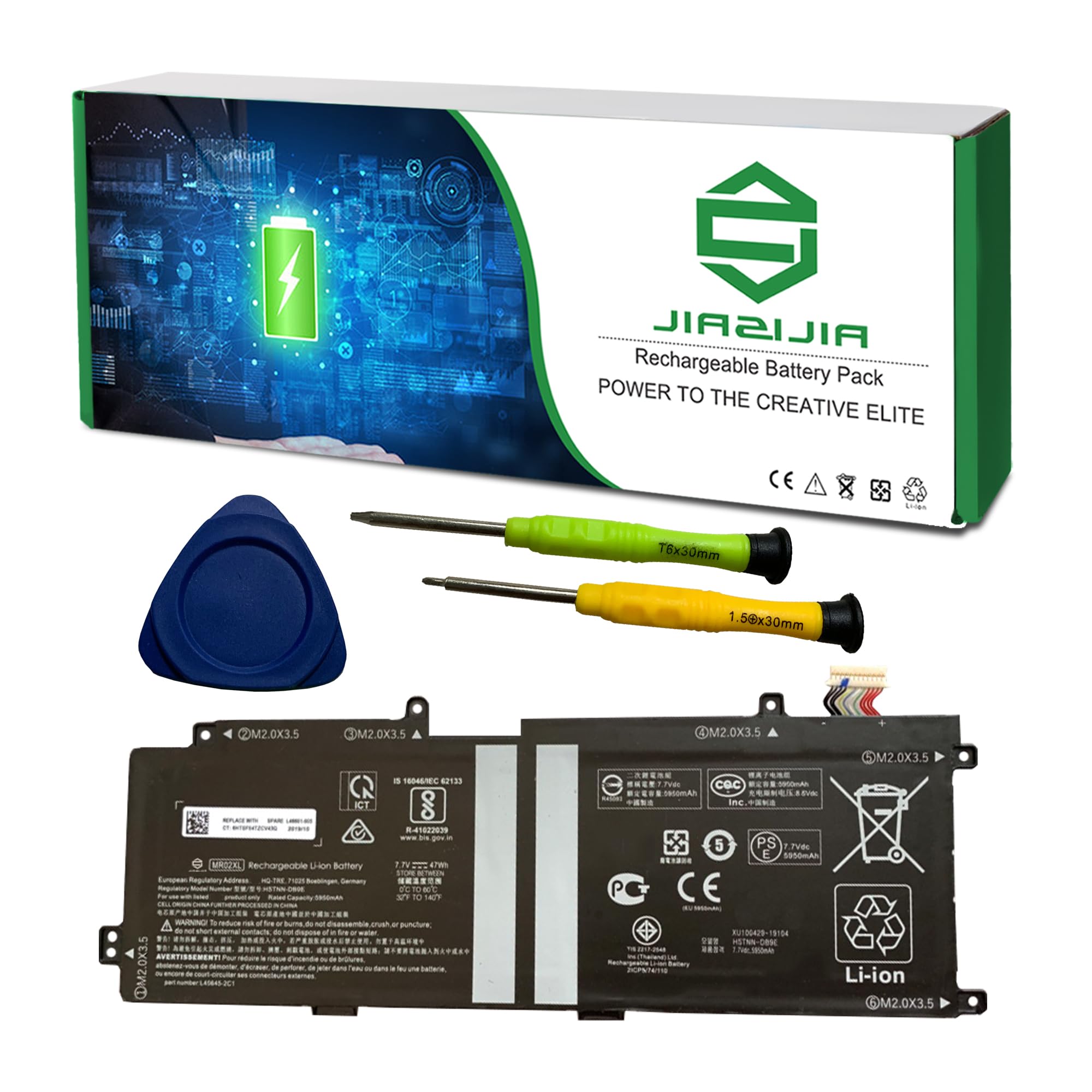 Amazon.com: JIAZIJIA MR02XL L46601-005 47Wh Laptop Battery