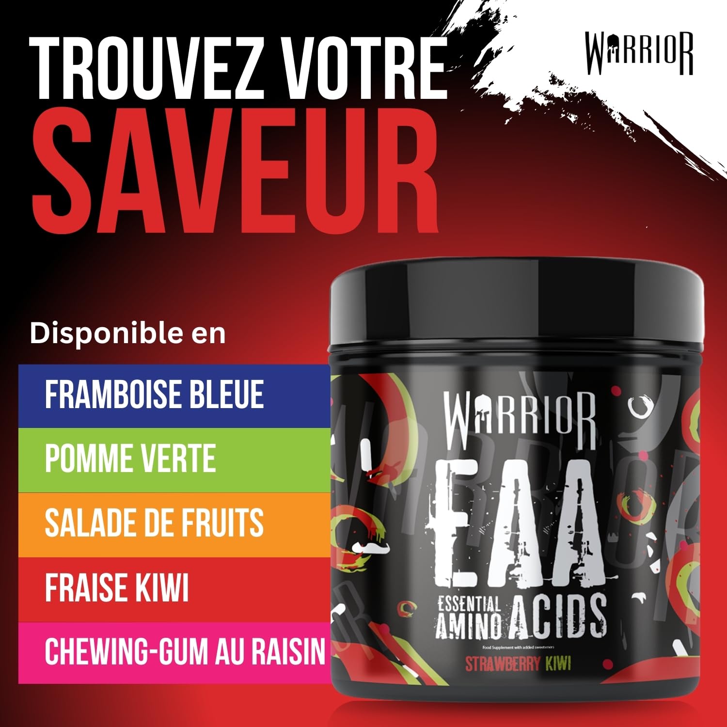EAA Essential Amino Acids, Strawberry Kiwi - 360g