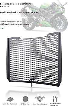rady マルチカバー ZX-6R 2025 Radiator Guard Protective Cover Compatible with Ninja