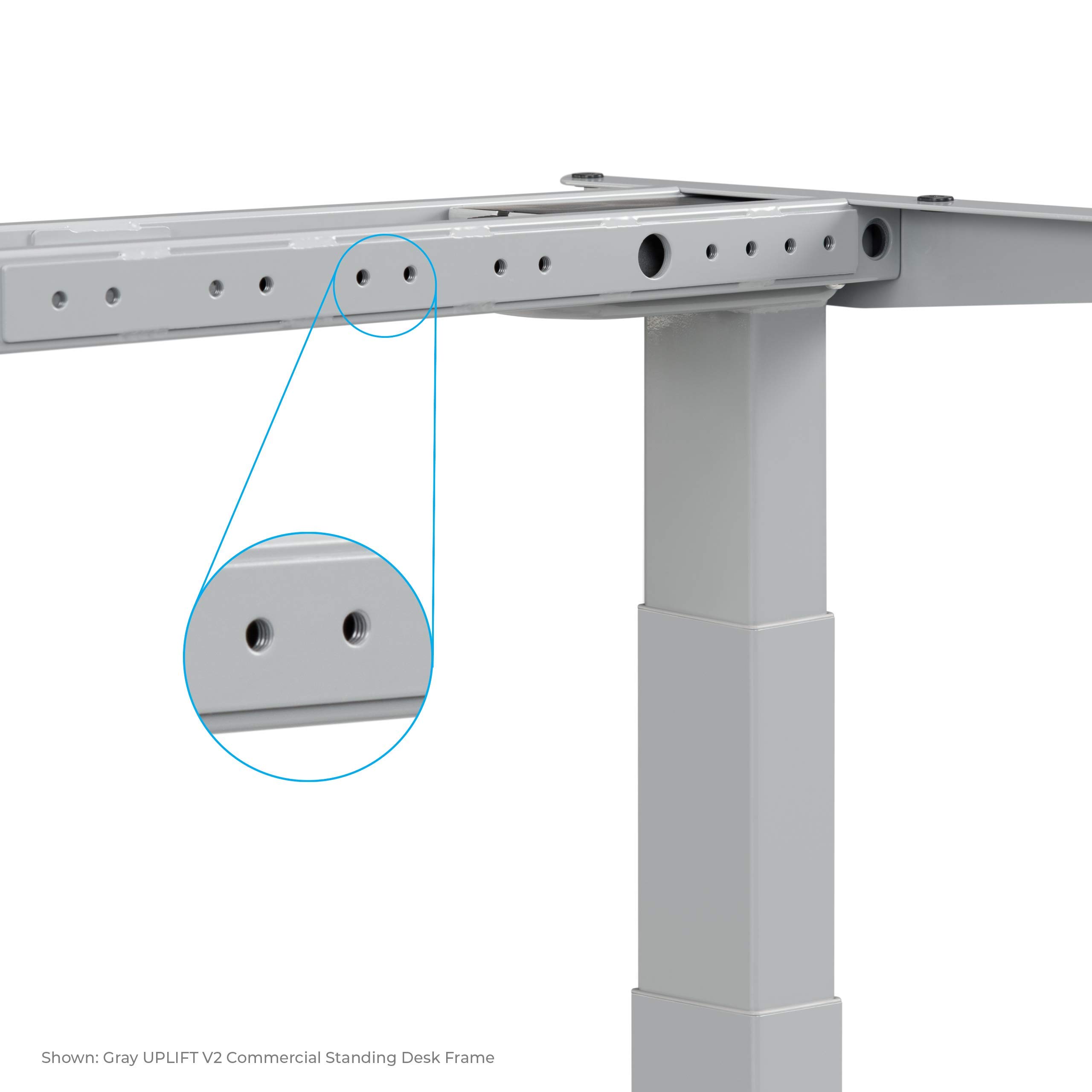 UPLIFT Desk V2 Black GreenguardGold Laminate Desktop Standing Desk, Height Adjustable Frame