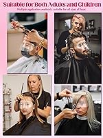 Vista 4 de EBANKU 100 protectores faciales de ducha, viseras de ducha, protector facial de plástico, visera protectora de cejas para adultos, protector de ojos