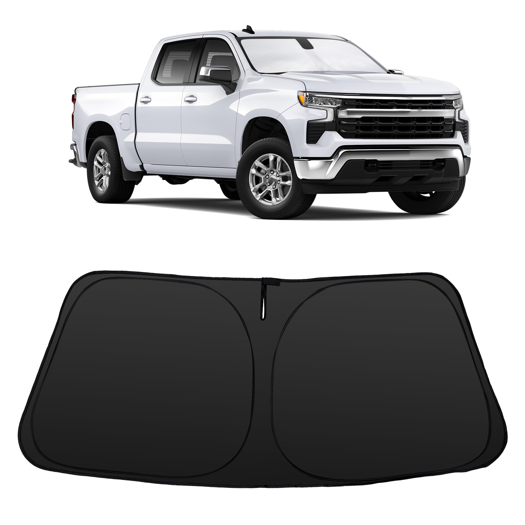 Windshield Sun Shade for 2019-2026 /Chevy Silverado 1500