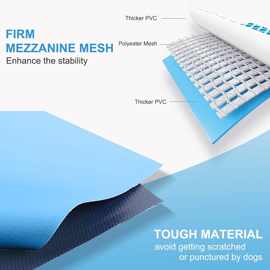 Dog Paddling Pool, 2024 Upgraded Durable PVC Dog Pool With Hard Sides