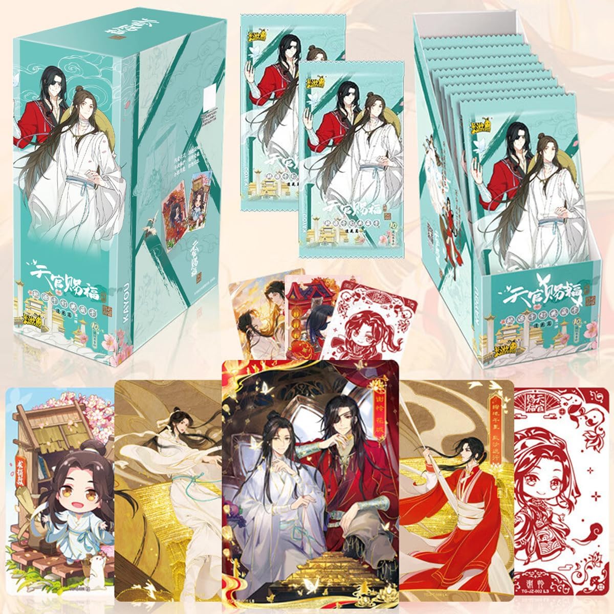 Heaven Official Blessing TCG Card Booster Packs Official Trading Card- Collectible Decks (One Box (90 Sheets))