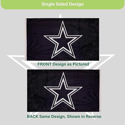 Miniatura 5 de NFL Dallas Cowboys - Bandera duradera de 3 x 5 para exteriores con ojales, bandera y pancarta resistentes para jardín al aire libre y patio, bandera