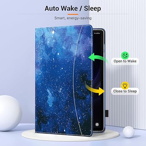 Miniatura 4 de MoKo Funda para Samsung Galaxy Tab S9 FE 5G de 10.9 pulgadas 2023, funda con soporte multiángulo para Galaxy Tab S9 FE (SM-X510SM-X516SM-X518) con