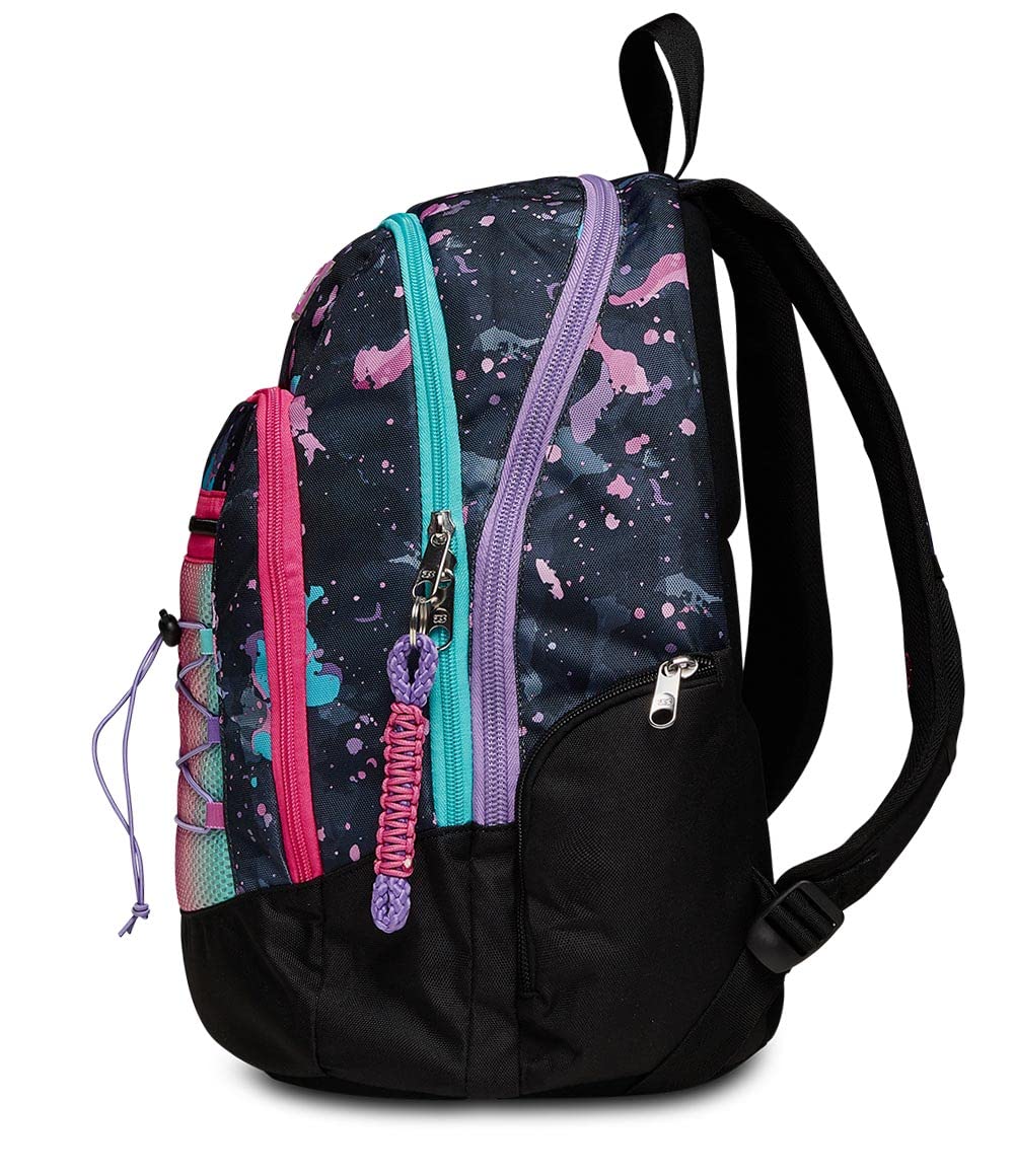 Seven Zaino Scuola Advanced a Doppio Scomparto con Tasca Porta PC Portatile e Tasca Porta Borraccia, Unisex-Bambini e Ragazzi,