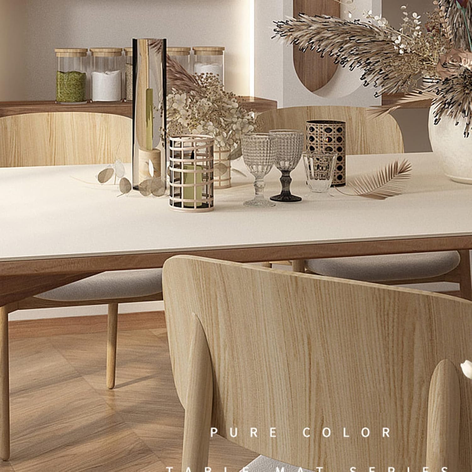 Wipeable Tablecloth, Water Resistan Tablecloths, PU Leathe Table Mats Non-Slip, Heat Resistan Placemats, Oil-Proof, Dus-Proof Table Cover For Kitchen Dining Room ( Color : A , Size : 85*135cm )