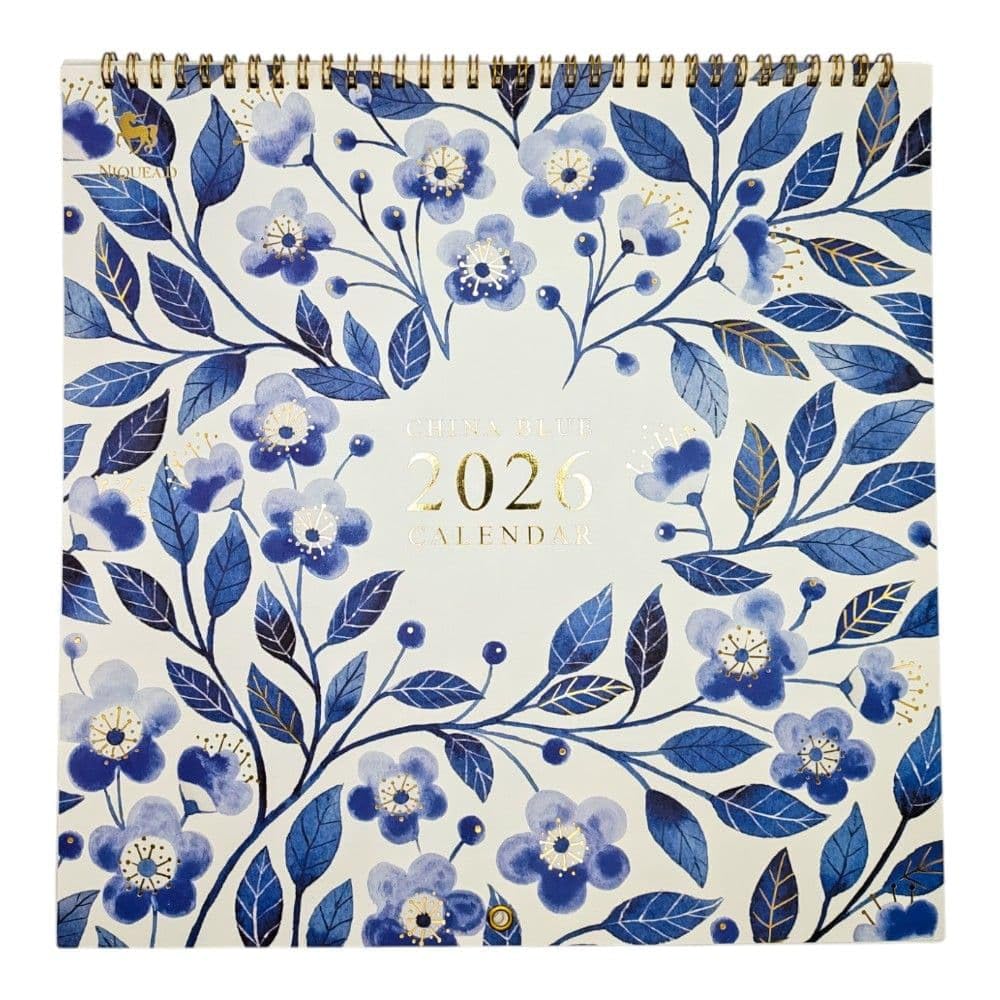 NIQUEA.D, China Blue 2026 Spiral Wall Calendar