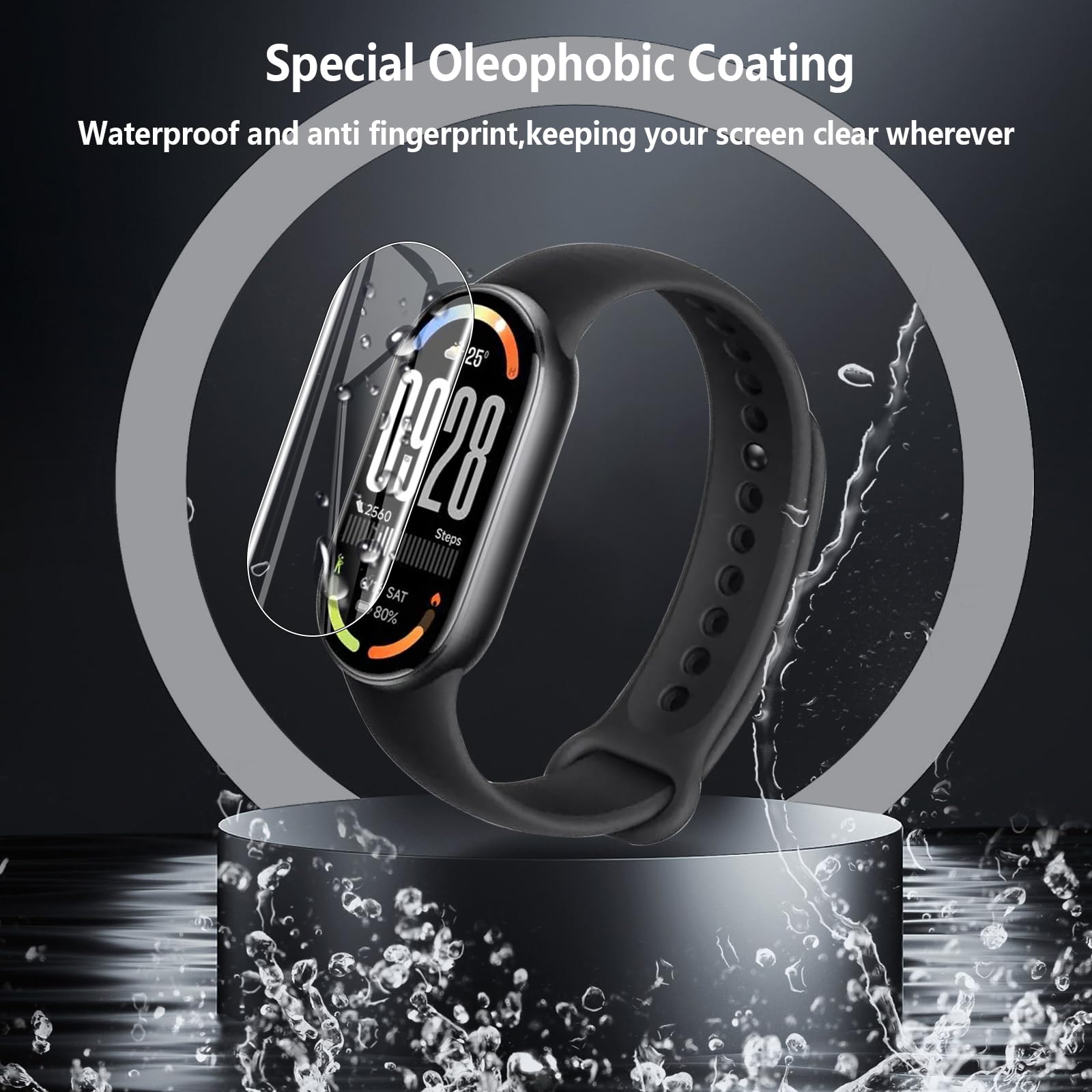 WFTE Ochraniacz ekranu do Xiaomi Band 10, [4-pak] elastyczna folia ochronna na ekran TPU [pełne pokrycie] [HD Clear] [bez pęcherzyków powietrza] ultracienka miękka folia TPU - rozmiar