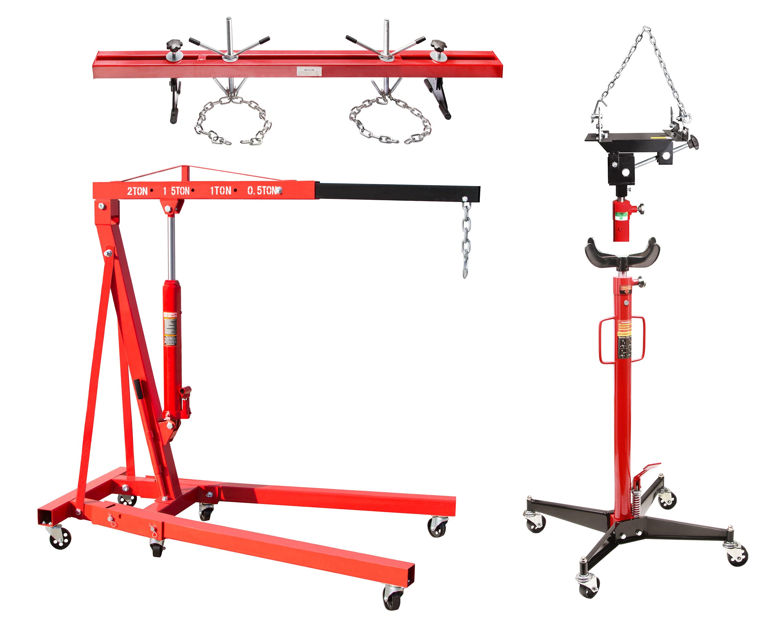 Motorträger + Motorkran 2000 kg 2 t + Getriebeheber 500 kg + Adapter