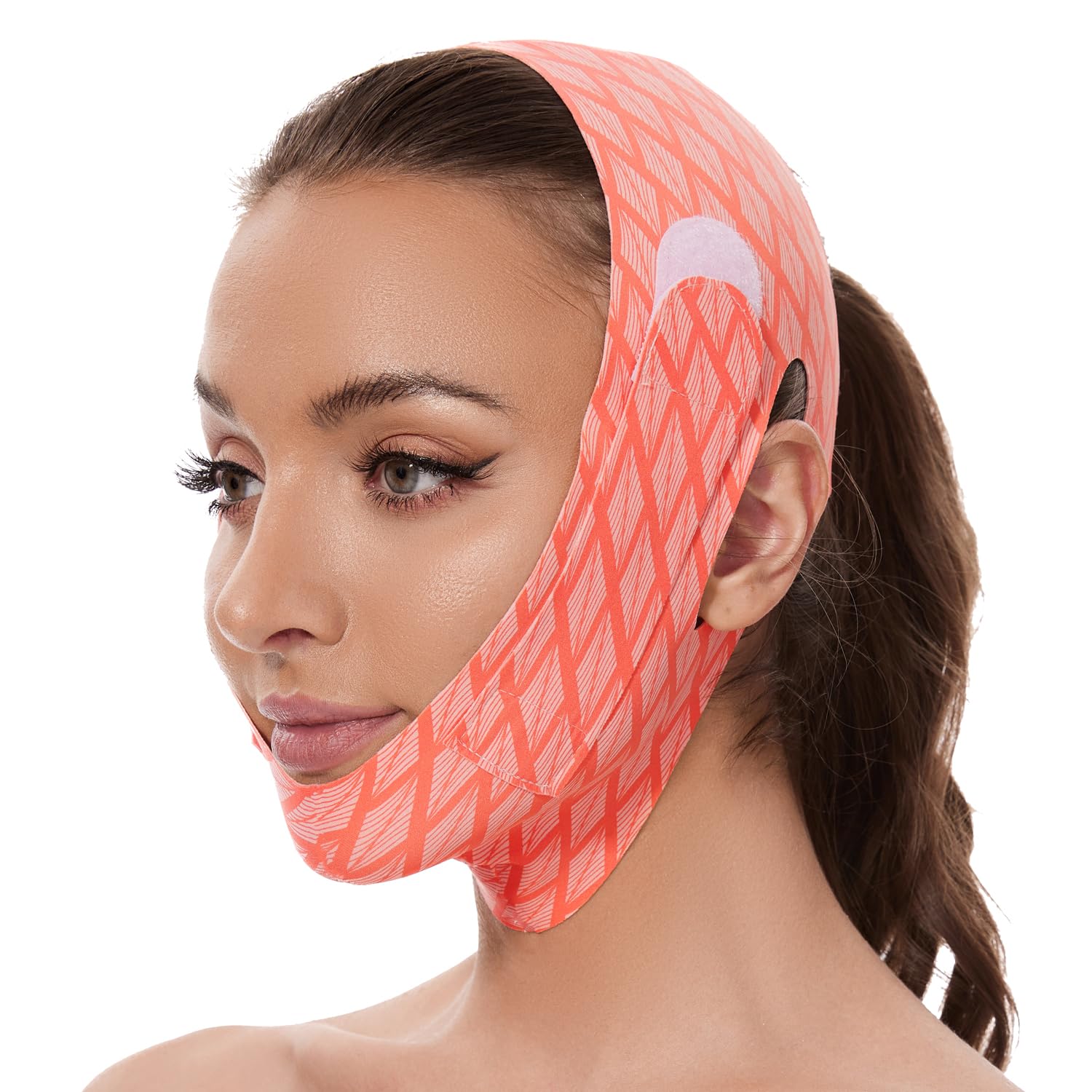 V Line Mask Double Chin Redcuer for women Sleeping, Chin Strap Eliminator Remover Prevent Sagging V Shaped Face Belt Face Slimming for Women Jaw Exerciser