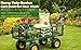 Heavy Duty Steel Mesh Portable Rolling Garden Yard Farm Dump Cart Utility Wagon Beach Trolley 180° Rotating Handle With 4 Pneumatic Wheels