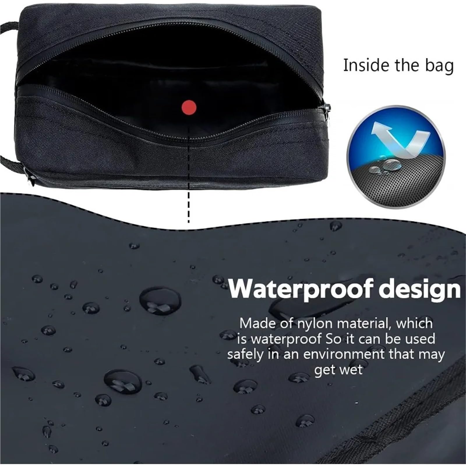 Neceser Neceser de Viaje for Hombre y Mujer, Bolsas de Almacenamiento Plegables, cepillos cosméticos, Herramientas, Bolsa de Almacenamiento, Accesorios de Viaje portátiles, Bolsa de Almacenamiento