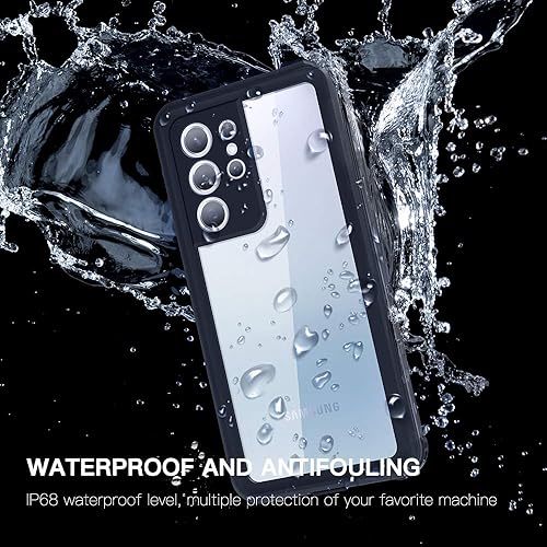 Funda para Samsung Galaxy S21 Ultra impermeable Galaxy S21 Ultra con protector de pantalla resistente protección IP68 resistente al agua para