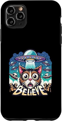 Miniatura 25 de iPhone 13 Pro Max Believe in Ufo - Alien Believer funny cat Case
