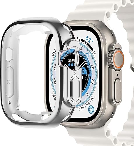 Miimall Funda para Apple Watch Ultra 2 de 1.929 in con protector de pantalla sensible al tacto, ultrafina, protector general de TPU suave a prueba Miimall Funda para Apple Watch Ultra 2 de 1.929 in con protector de pantalla sensible al tacto, ultrafina, protector general de TPU suave a prueba