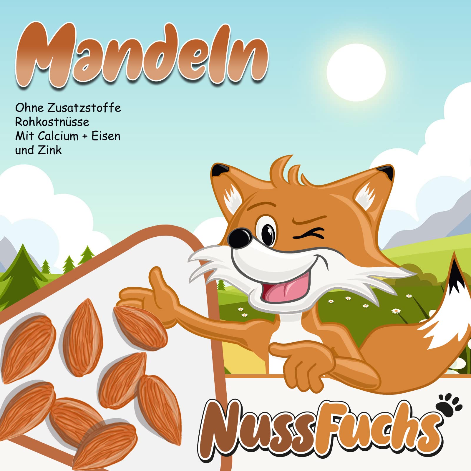 Mandeln mit Haut 3,5kg – naturbelassene ganze Mandelkerne | ungesalzen, ungeröstet & vegan | Mandeln natur – ohne Schale, süßlich, knackig | 100% aus Australien – im Eimer