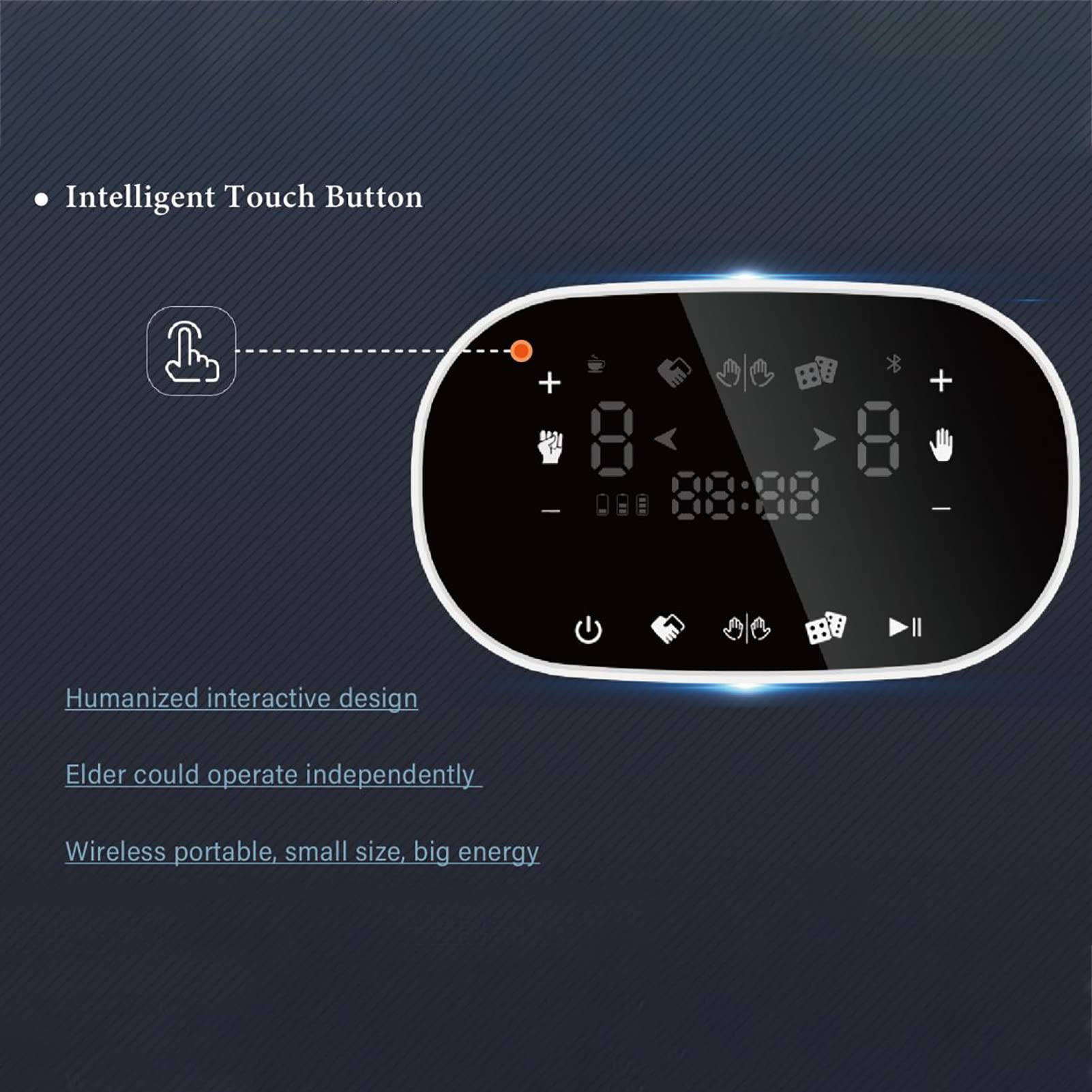 ZZBB Finger Training Rehab Orthoses Rehabilitation Robot Glove Stroke Hand Splint Assistive Gloves Training Equipment,Right,M