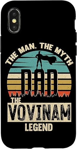 Funda para iPhone XXS Man Myth Legend Dad Vigoro Amazing Player
