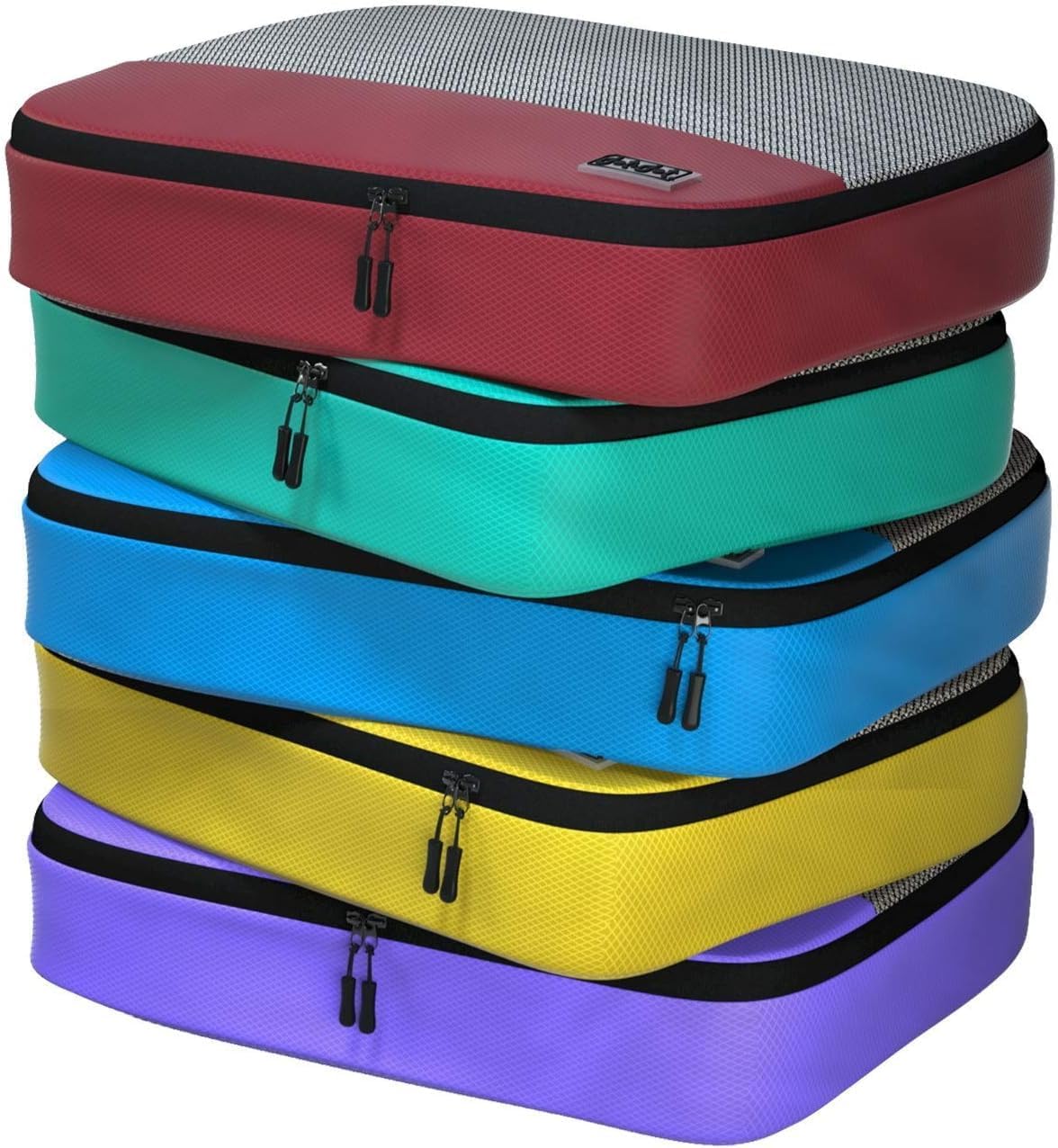 Grands cubes d'emballage pour voyage – 5 cubes d'emballage pour valises – sacs de rangement légers pour bagages