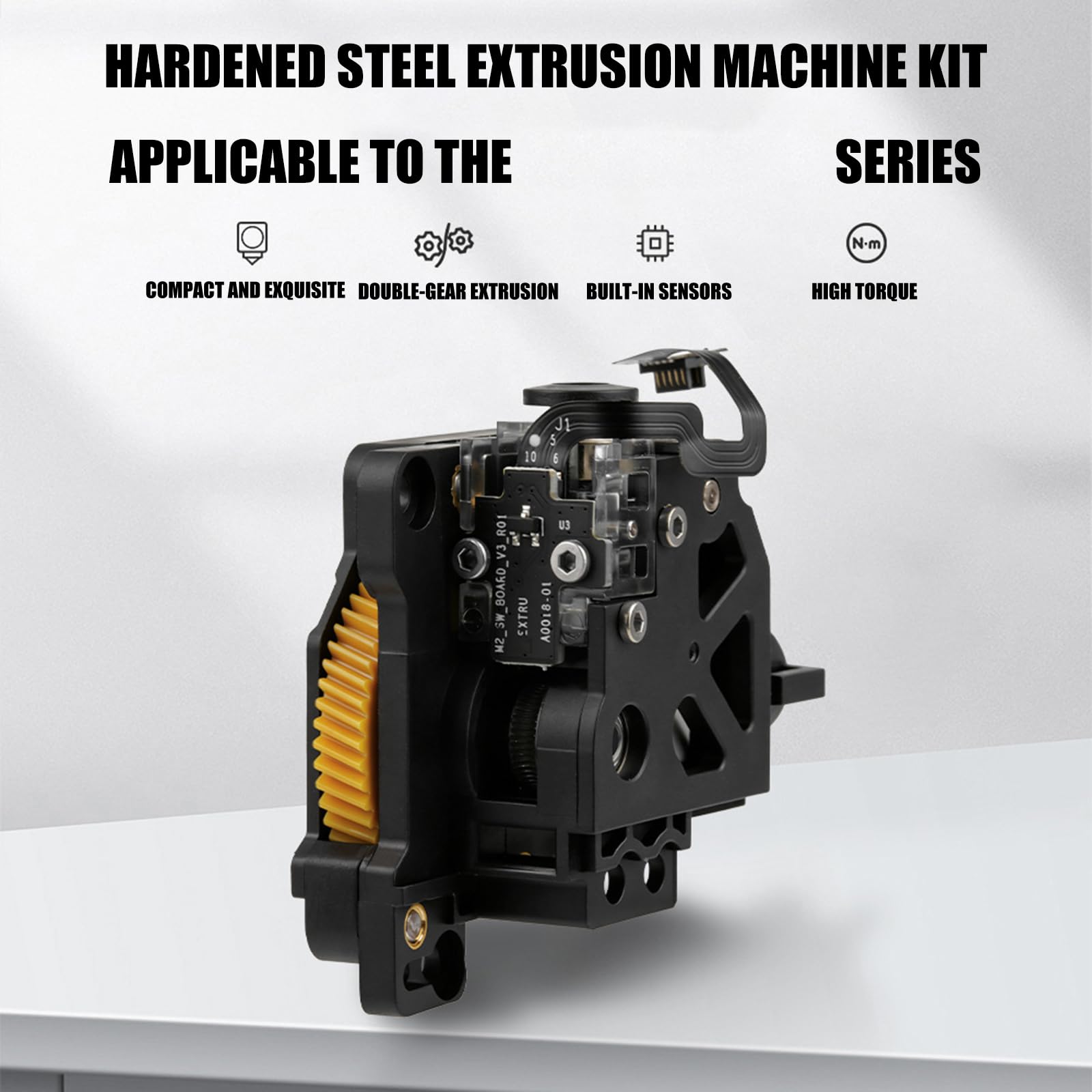 Aggiornato Basso Rumore Modulo Estrusore In Acciaio Temprato Gestione del Calore per P1S P1P X1C Stampante 3D Accessori Assemblaggio