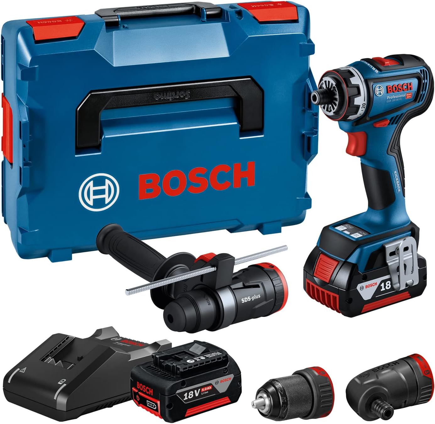 Bosch Professional 18V System Akku Schrauber GSR 18V-90 FC - FlexiClick ...