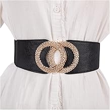 XForce Plaza Womens Vintage Wide Elastic Stretch Waist Belt For Dresses