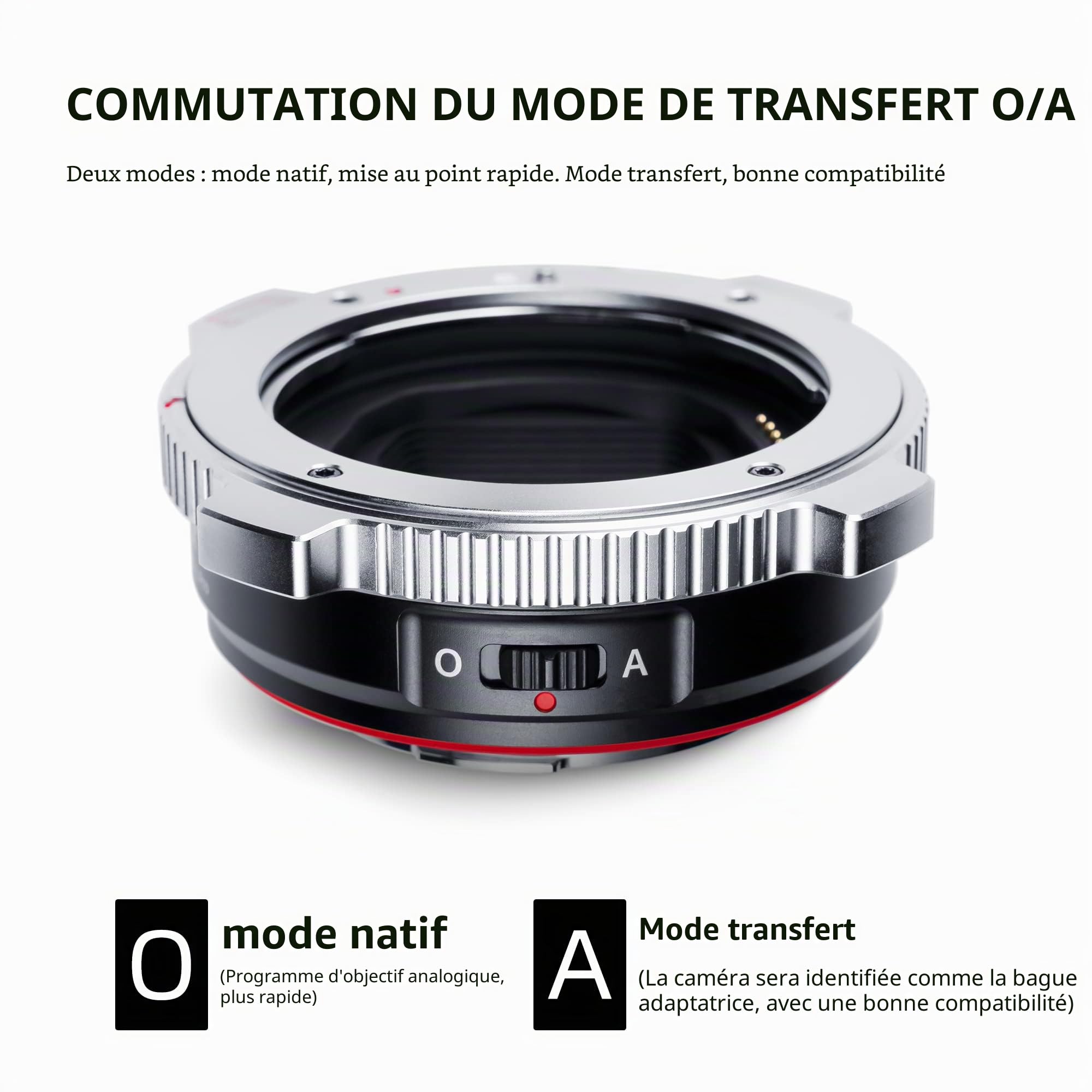 VILTROX EF-L Pro Adaptateur Monture d'objectif Compatible avec Objectif EF/EF-S vers Appareil Photo L Leica SL2/Lumix S1 S1H S5/Sigma