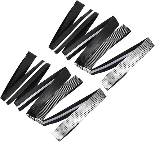 Miniatura 1 de PATIKIL Raqueta de 5.9 pies con crestas de amortiguación, paquete de 2 cintas de agarre de poliuretano antideslizantes y absorbentes para caña de