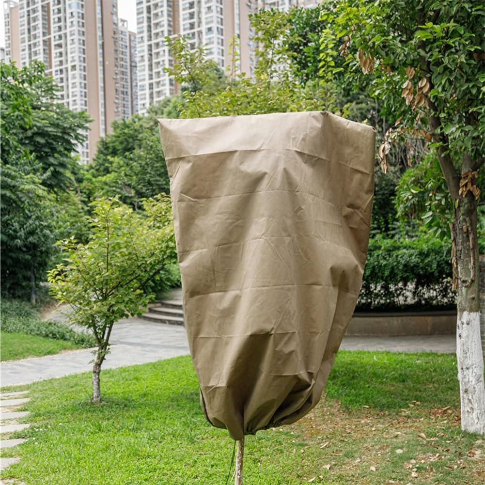 Copertura antigelo per piante, confezione da 4, grande, riutilizzabile, in tessuto non tessuto, 80 x 99 cm, per piante da giardino