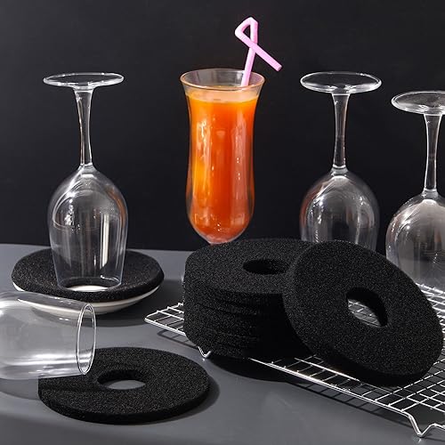 Miniatura 7 de Roshtia 30 esponjas de repuesto para barra de 5.75 pulgadas, herramienta de barman para cócteles de vidrio y salter margarita salter, bandejas de